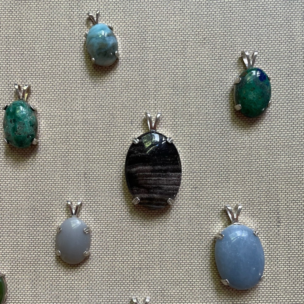 Sterling Silver Gemstone Pendant